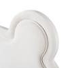Upholstered Bed Beautiful Children's Bed, 140 x 200 cm, Bear Shape. Single Bed made of Skin-Friendly Velour, White