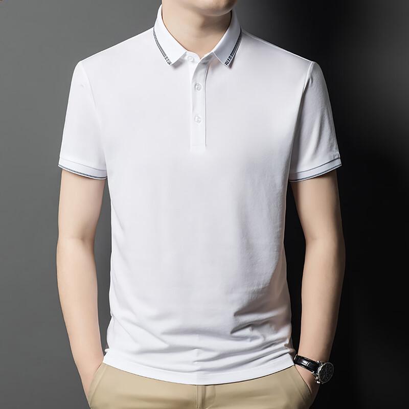 POLOMEISDO Men s Silk Blend Breathable Short Sleeve Polo Shirt XL