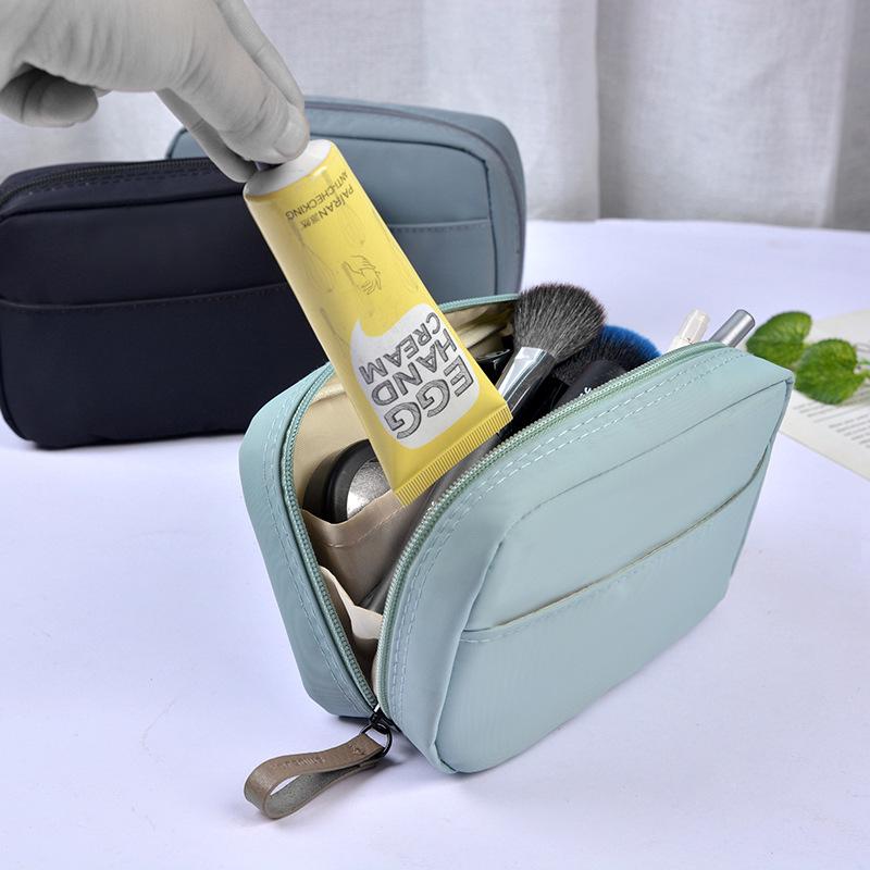 Lightweight Minimalist Makeup Bag: Ink Wash Series - Portable Toiletry Organizer Pouch, Small & Large Sizes Available