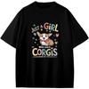 Süßes Nur Ein Mädchen, Das Corgi-Jungs Liebt, Mädchen, Teenager T-Shirt Anime Geschenk
