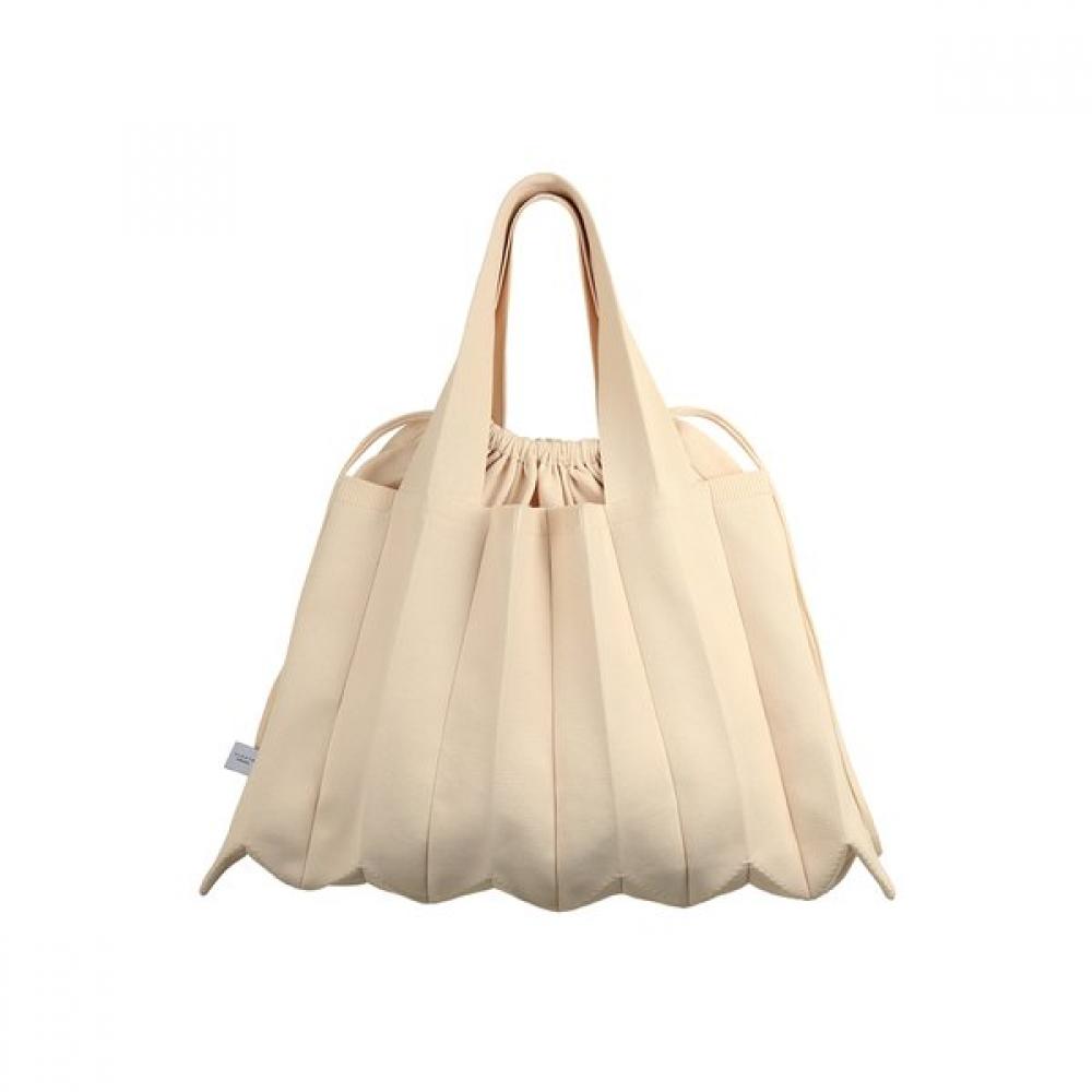Pleatsmama Big Shoulder Bag Ivory