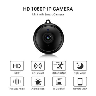 Mini Wifi Ip Camera Hd 1080p Wireless Indoor Camcorder Night Vision Two-way Audio Motion Detection