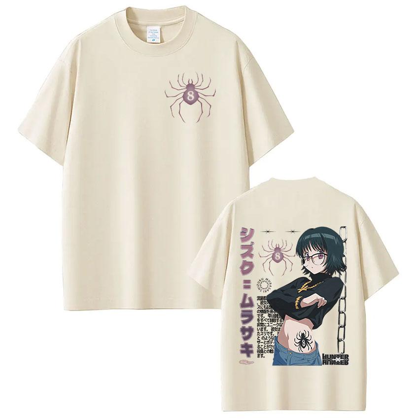 Japan Anime Hunter X Hunter T Shirt Shizuku Murasaki Manga Short Sleeve Tshirt Men Women Clothing Cotton Casual Loose Tshirts
