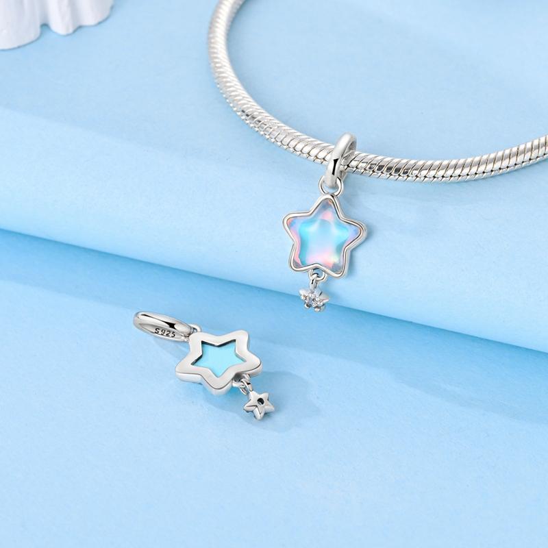 Copper Colorful Zircon Charm Bead Charms Pendants Compatible With Authentic Bracelets Do It Yourself Making Gift