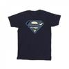 DC Comics Mens Superman Indigo Blue Logo T-Shirt