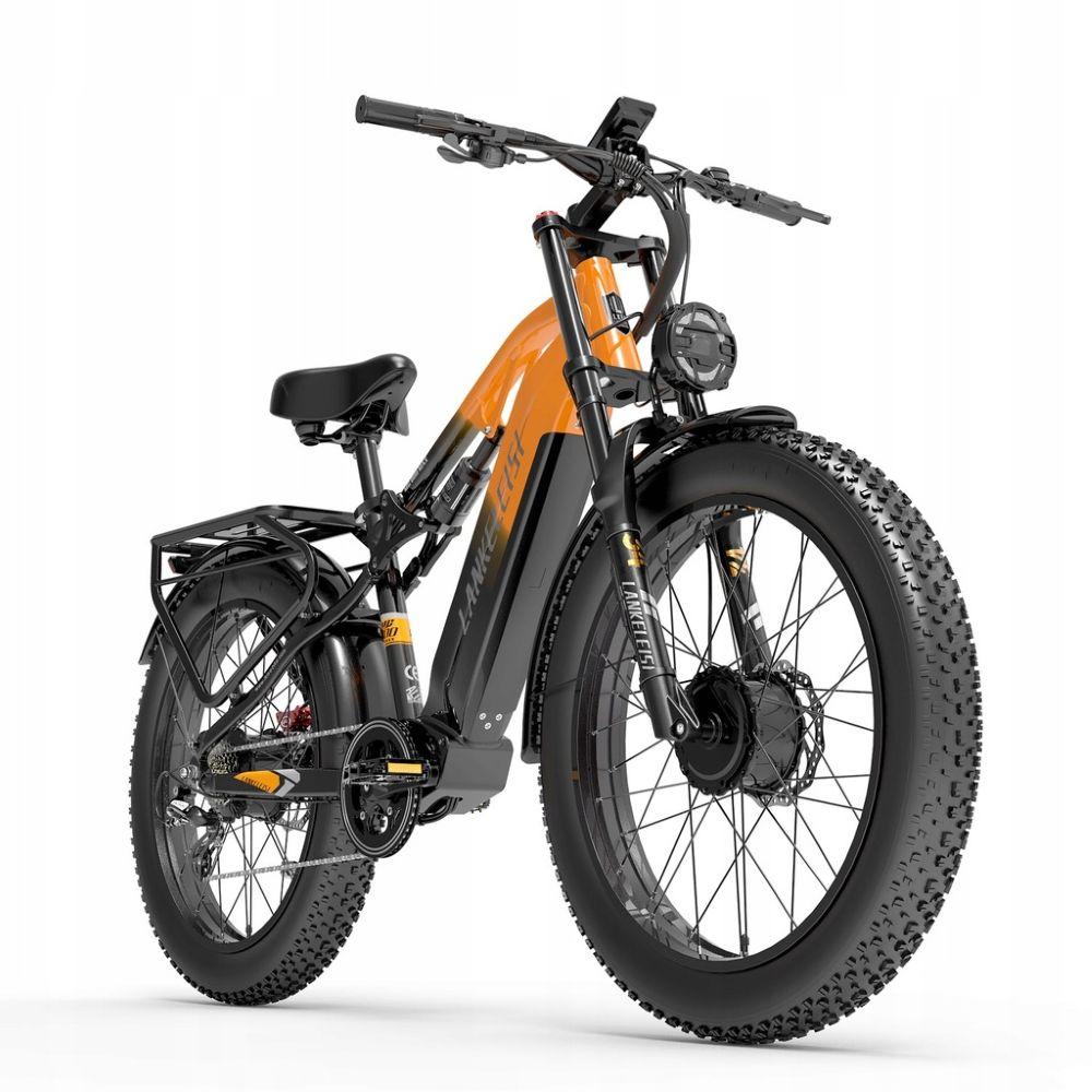 Elcykel LANKELEISI MG800 Max, en 2000W motor, ett 48V 20Ah batteri, en topphastighet på 48 km/h, en räckvidd på 90 km och 26*4,0 tums däck