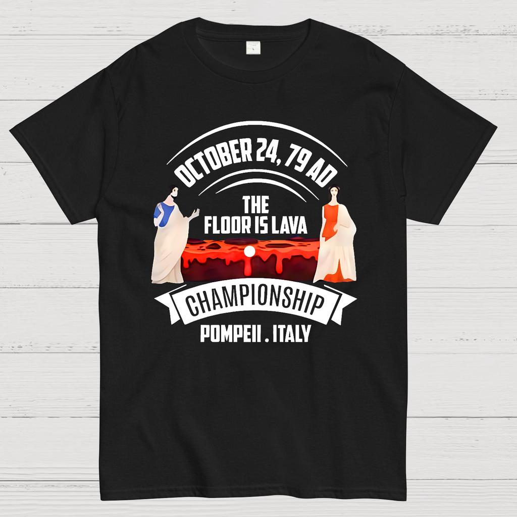 Pompei Floor is Lava Campionato Cotone Estiva Casual Fresca Larga T-Shirt