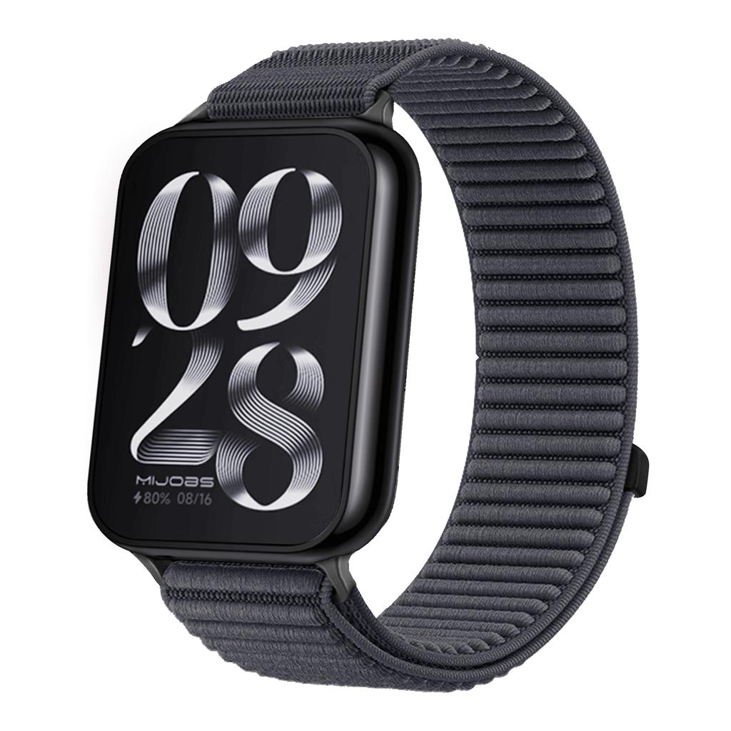 Sports Nylon Braided Loop Band for Xiaomi Mi Band 9 Pro 8 Pro Metal Head Breathable Bracelet Correa Redmi Watch 6 5 4 Wristband