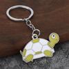 Cute Cartoon Turtle Enamel Keychains Bright Color Design Sturdy Metal Ring For Bag Decor Key Storage Gifts For Turtle Fans