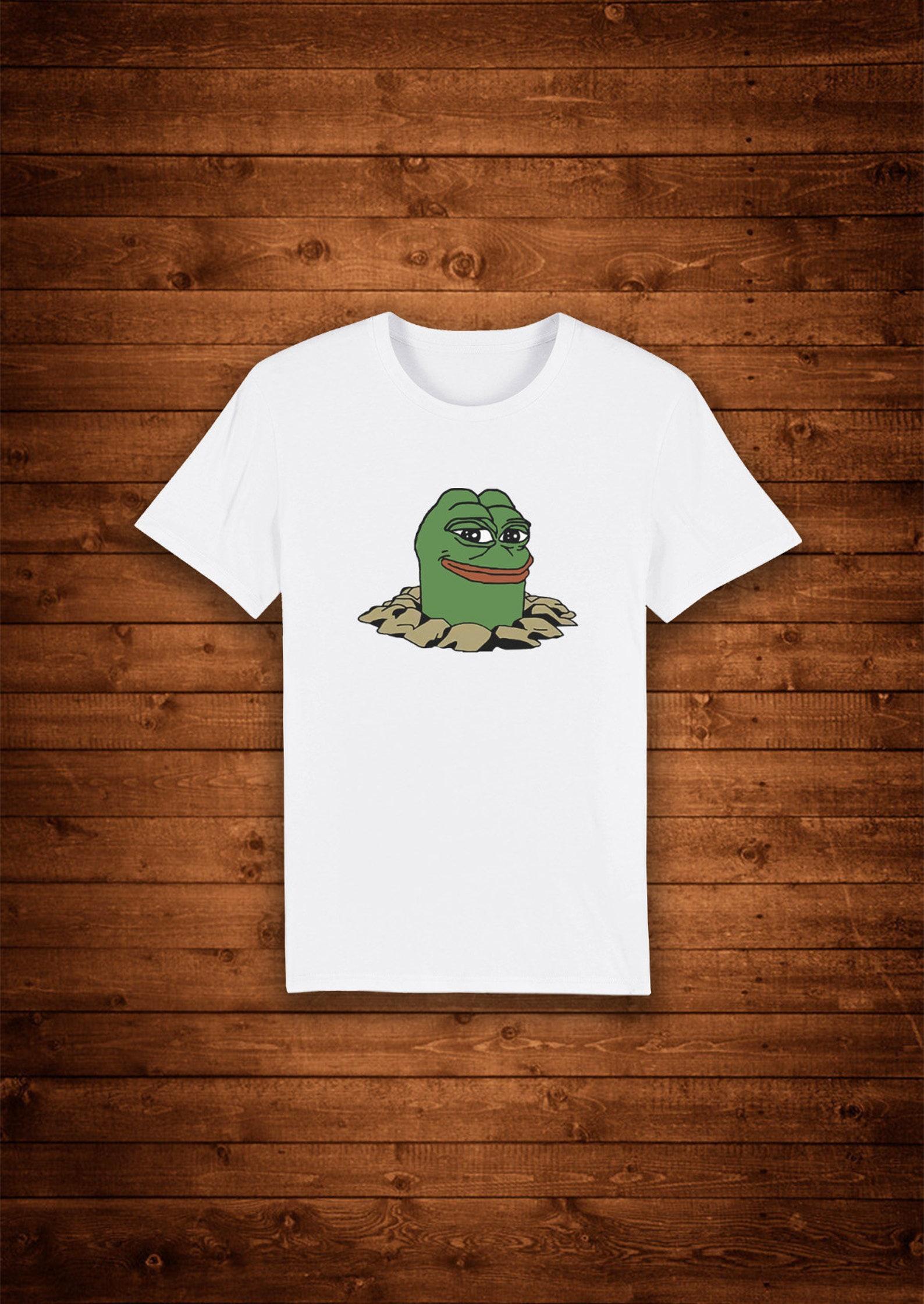 Diglett Pepe the Frog Meme / T shirt Unique Design Street Wear Art Urban Graphic Tees Top S