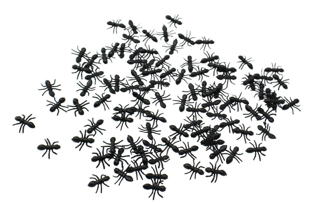 Speed Mao Ant Figure 100 Perfect for Pranks Model, Ants, Black, 1.5cm,
