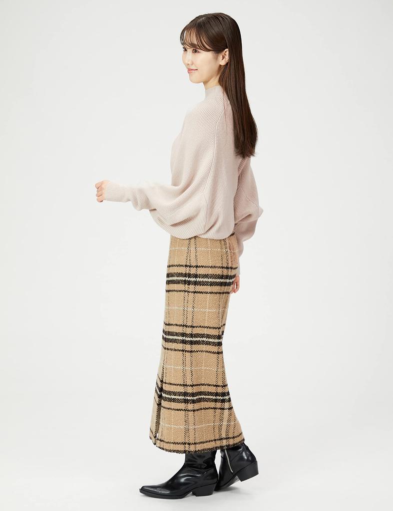 FRAY Air Wool High Neck Dolman Knit FWNT215043 BEG F I.D. Women's