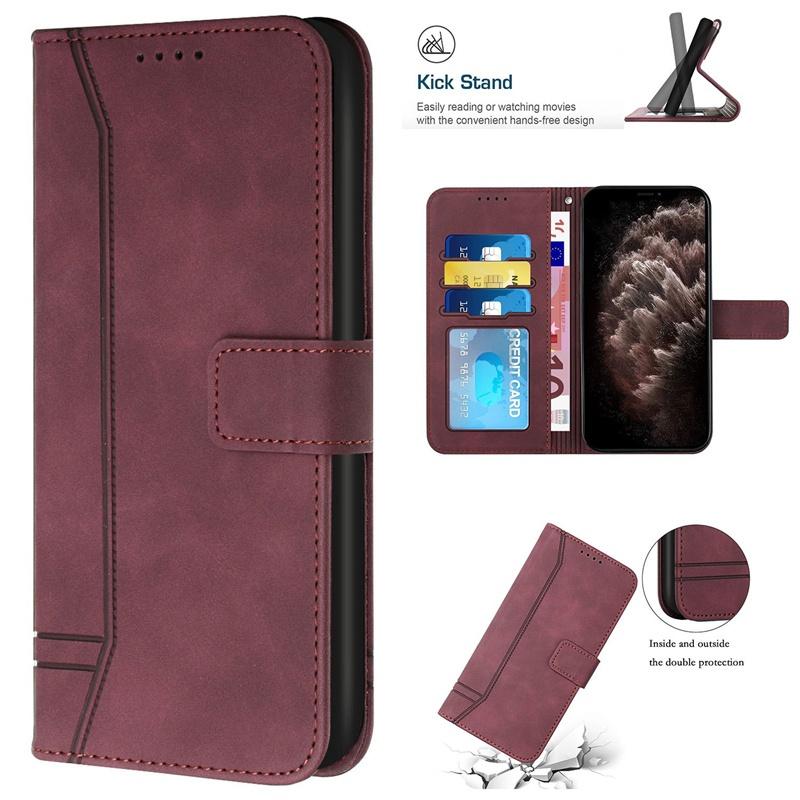 For ISE 2 3 4 16E 2020 2022 2024 X XS Max XR 6 6S 7 8 Plus Flip Leather Case Card Slot Wallet Shockproof Protection Cover