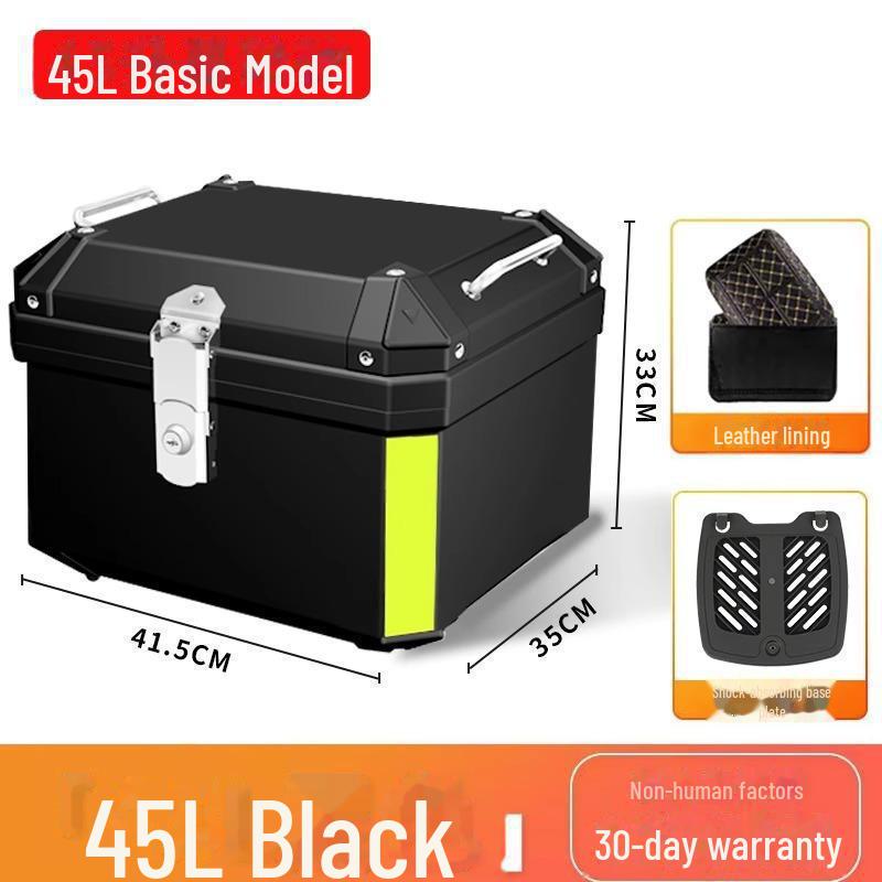 Universal Waterproof Motorcycle and Electric Scooter Trunk: Large Capacity Tail Box for Storage and Takeout