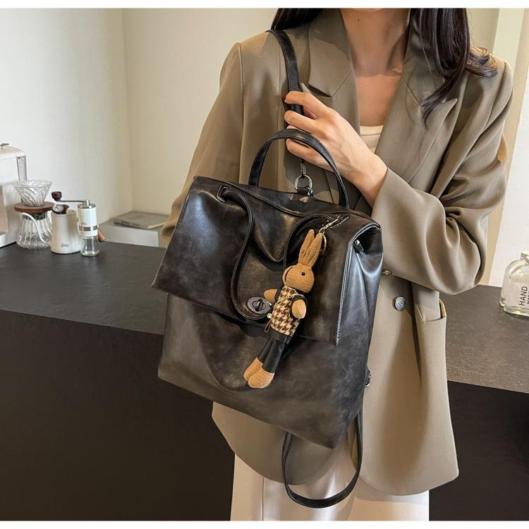 New Women's Bag, Retro Double Shoulder Student Bag.