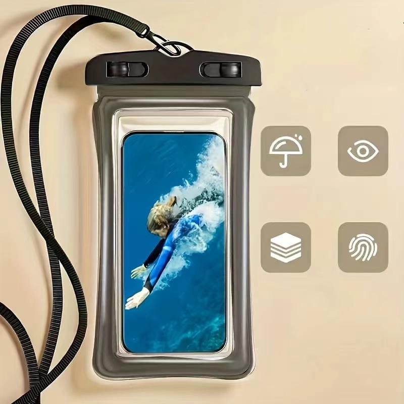 

Floating Airbag Waterproof Swim Bag Phone Case For iPhone 11 12 13 14Pro Max Samsung S23 S22 Xiaomi 13 Huawei P30 20 Lite Cover чорний