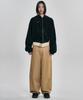 AJOBYAJO High Waist Oversized Pants [Beige]