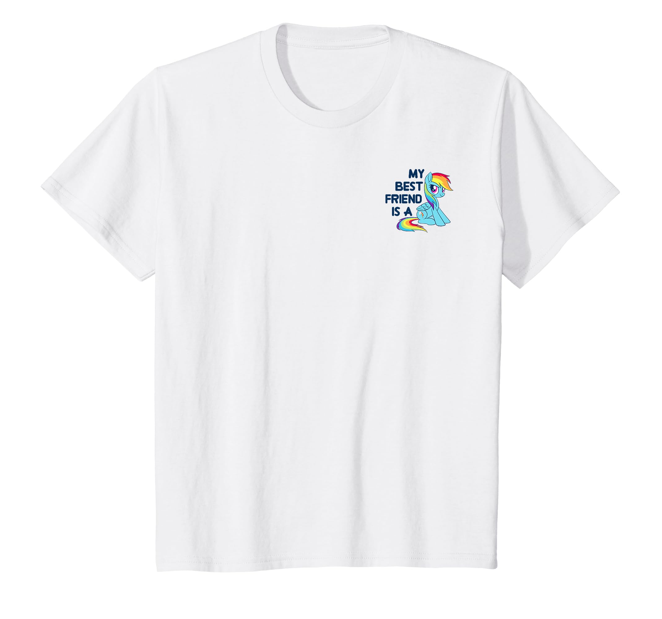 My Little Friendship Is Magic My Best Friend Rainbow Kids Pony T-Shirt белый
