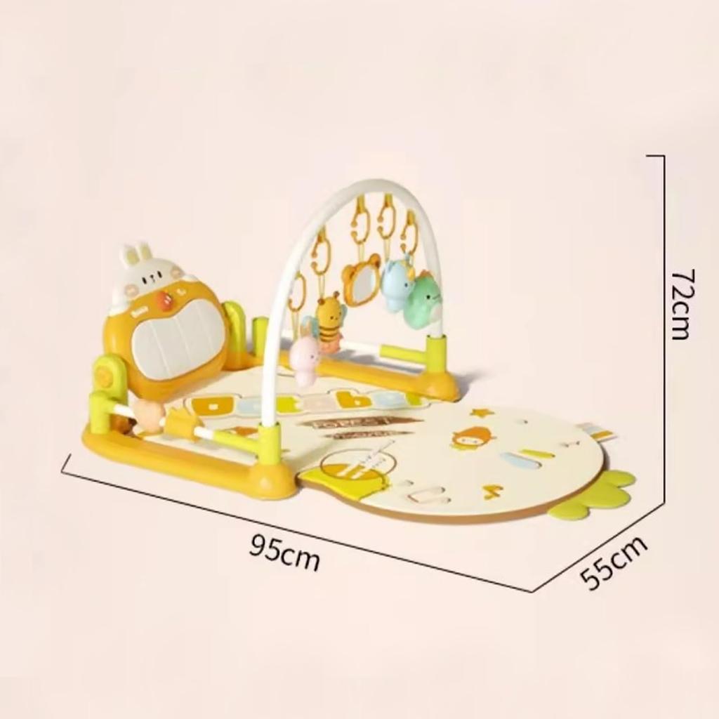 Let's Make Baby Gym, 4-Way Piano Play Gym with Mat, Music, Educational Toy for Newborns and 0 Months, Washable, Sensory Stimulation, Baby Shower Gift