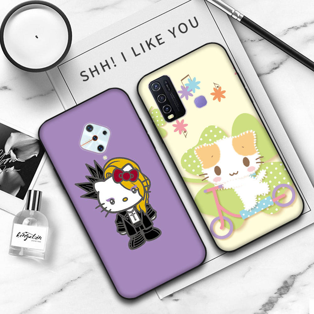 JZ25Cat SanrioBlack Sofe Case for Xiaomi Poco X6 X4 M5 M6 F5 F6 C65 C55 C50 C51 C40 Pro Redmi 14C A3X 13C 12C 11T 10A 9C Note 7 6 8A Plus