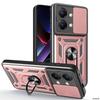 Capa for POCO X8 Pro Max X7 Pro X6 Case Armor Slide Camera Lens Protection Cover for Xiaomi POCO X7 Ring Stand Shockproof Funda