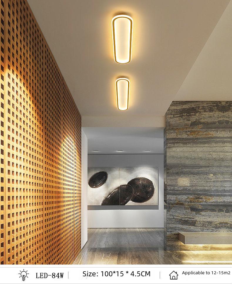 2024 Modern Long Strip Ceiling Light for Hallway, Bedroom, Dining Room, Balcony, Walk-in Closet, and Staircase