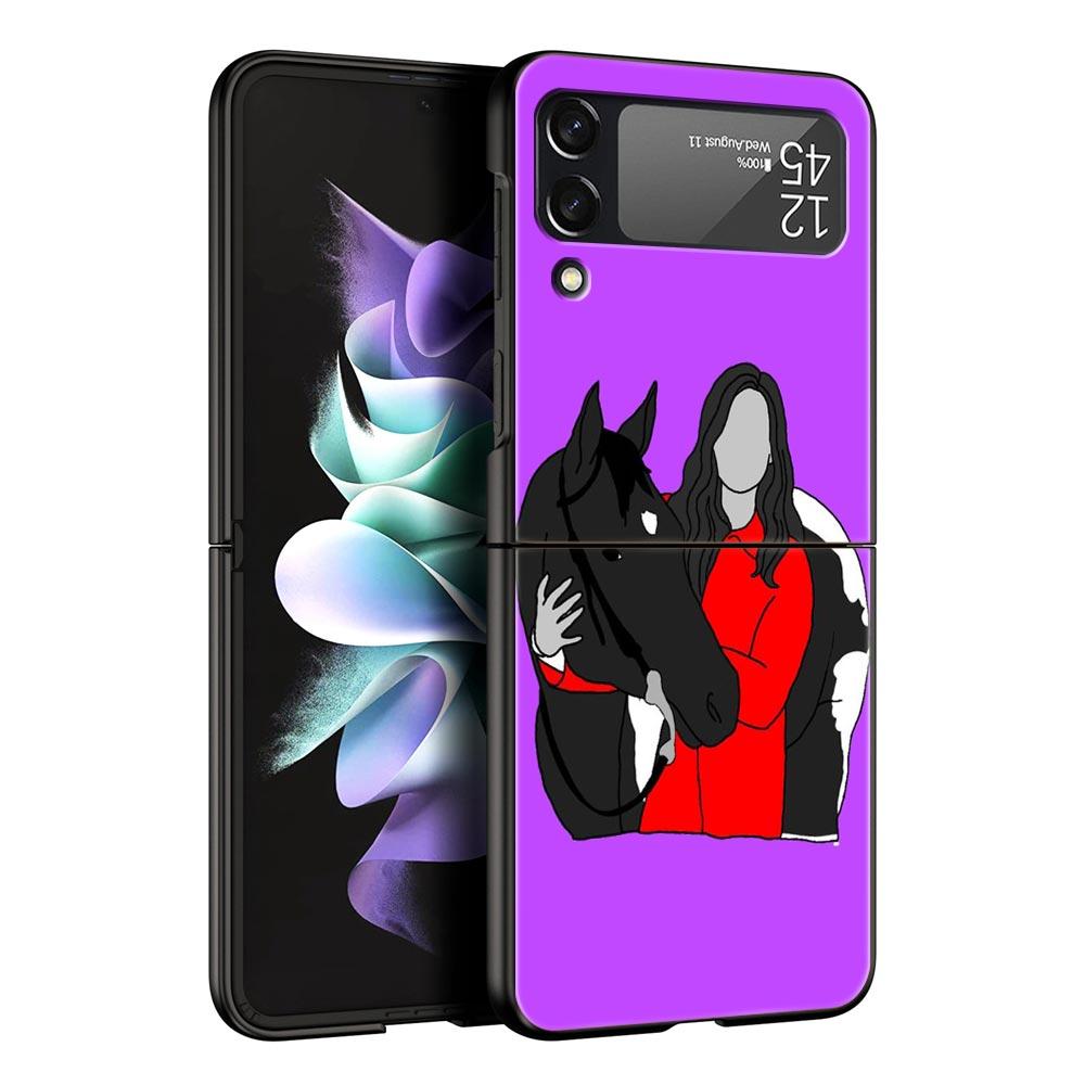 Z Flip 4 Phone Case for Samsung Galaxy Z Flip 3 5G ZFlip3 Flip3 Zflip Flip4 Hard PC Cover Frederik The Great Beauty Horse Shell