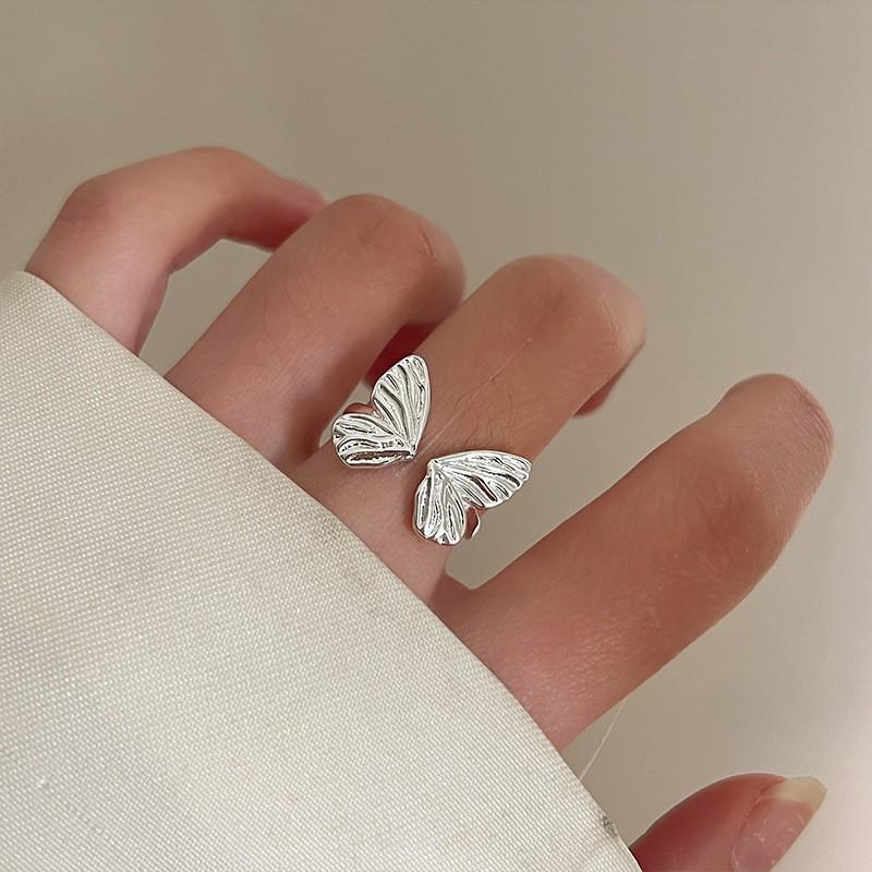 Korean Style Irregular 925 Sterling Silver Women's Versatile Ring, Non-Fading Niche Ins Design