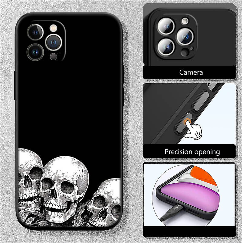 Skeleton Skull New Phone Case for iPhone 6 6s 7 8 11 12 13 14 15 16 17 16E XS Pro Max XR X SE Air