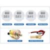 12V24V Universal 52MM 4 Gauge Kit with 2 Sensor Water Temperature + Oil Pressure + Fuel Level + Voltmeter For All Vehicle Marine