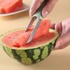 3-in-1 Watermelon Fork Slicer Cutter Melon Cutter Knife Stainless Steel Watermelon Cutter Slicer Tool Portable Kitchen Gadgets