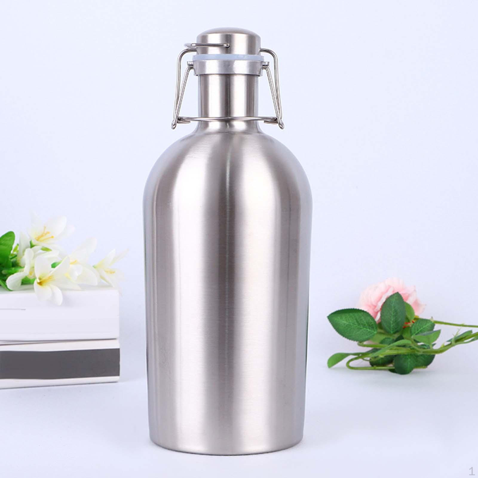 

Гроулер для пивных бутылок позволяет легко наливать двухслойную герметичную воду для хранения 2L