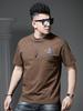 European Men's Trendy Brand Embroidered Loose Short-Sleeve T-Shirt 2026 New Summer Fashion Casual Tee Half-Sleeve Top