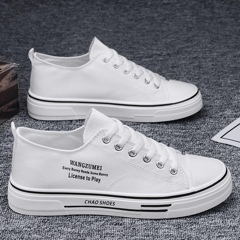 

Інтернет-зірка парусинові туфлі чоловічі туфлі тонкі дихаючі повсякденні літерні графіті підошва тренд студентські спортивні білі туфлі чоловічі 44 білий