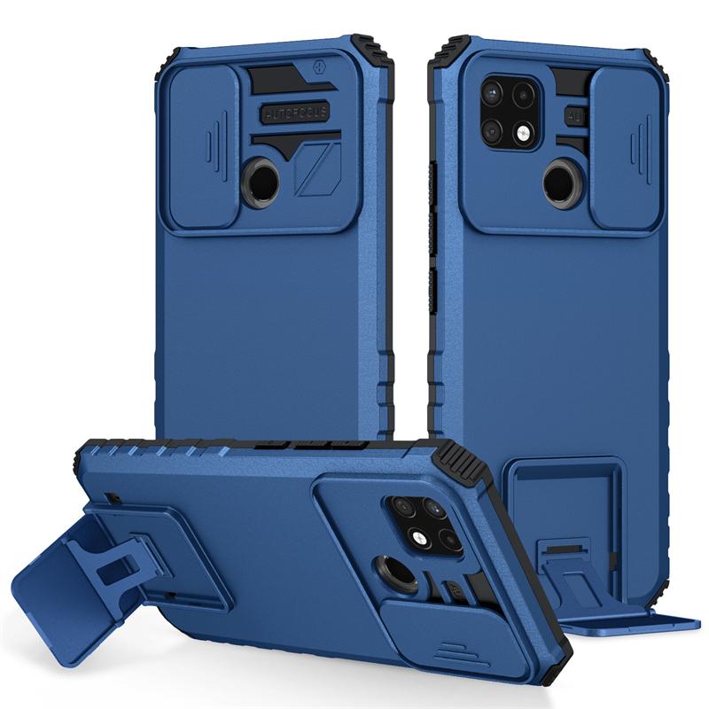 For OPPO Realme C21 Case Slide Camera Protection Phone Case For Realme C21Y C25Y Kickstand Shockproof Armor Holder Back Cover
