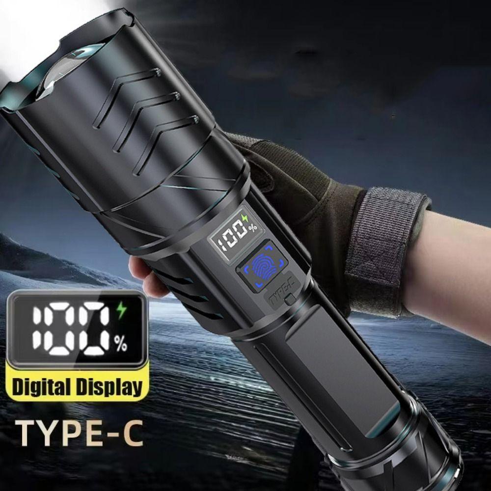Waterproof Zoomable Torch 3 Modes Lighting Portable Hand Lamp Outdoor Emergency Light Camping