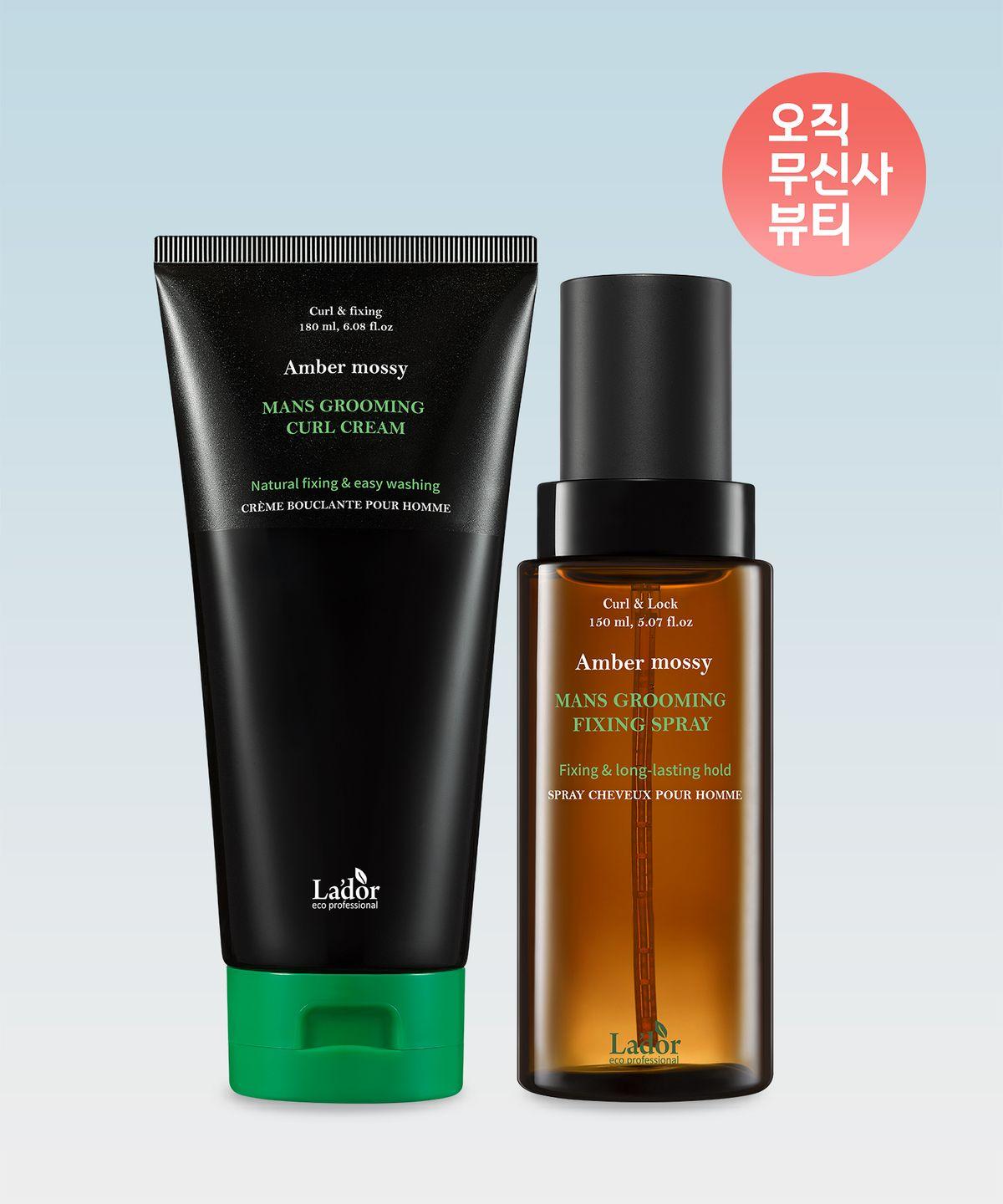 [Set] Men s Curl Cream + Fixing Spray
