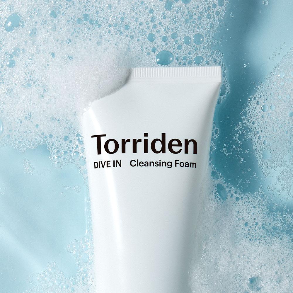 TORRIDEN Dive-In Low Molecular Hyaluronic Acid Cleansing Foam 150ml – Mild Foam Cleanser, Hydration Care, Korean