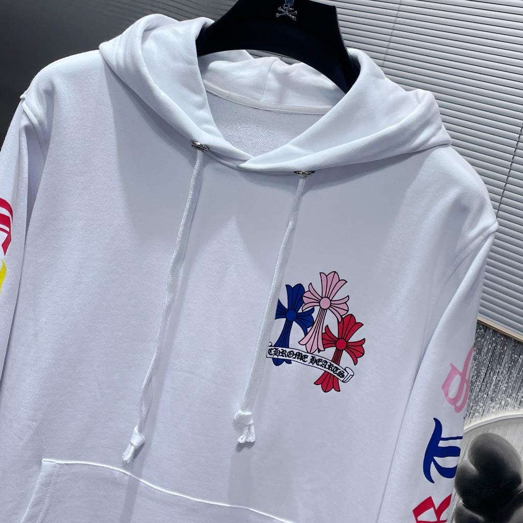 8318 CHROME HEARTS 2025 Nou Primăvară și Toamnă Stil Subțire Mărimi Mari Stil Clasic Hanorac cu Glugă cu Logo pentru Cupluri