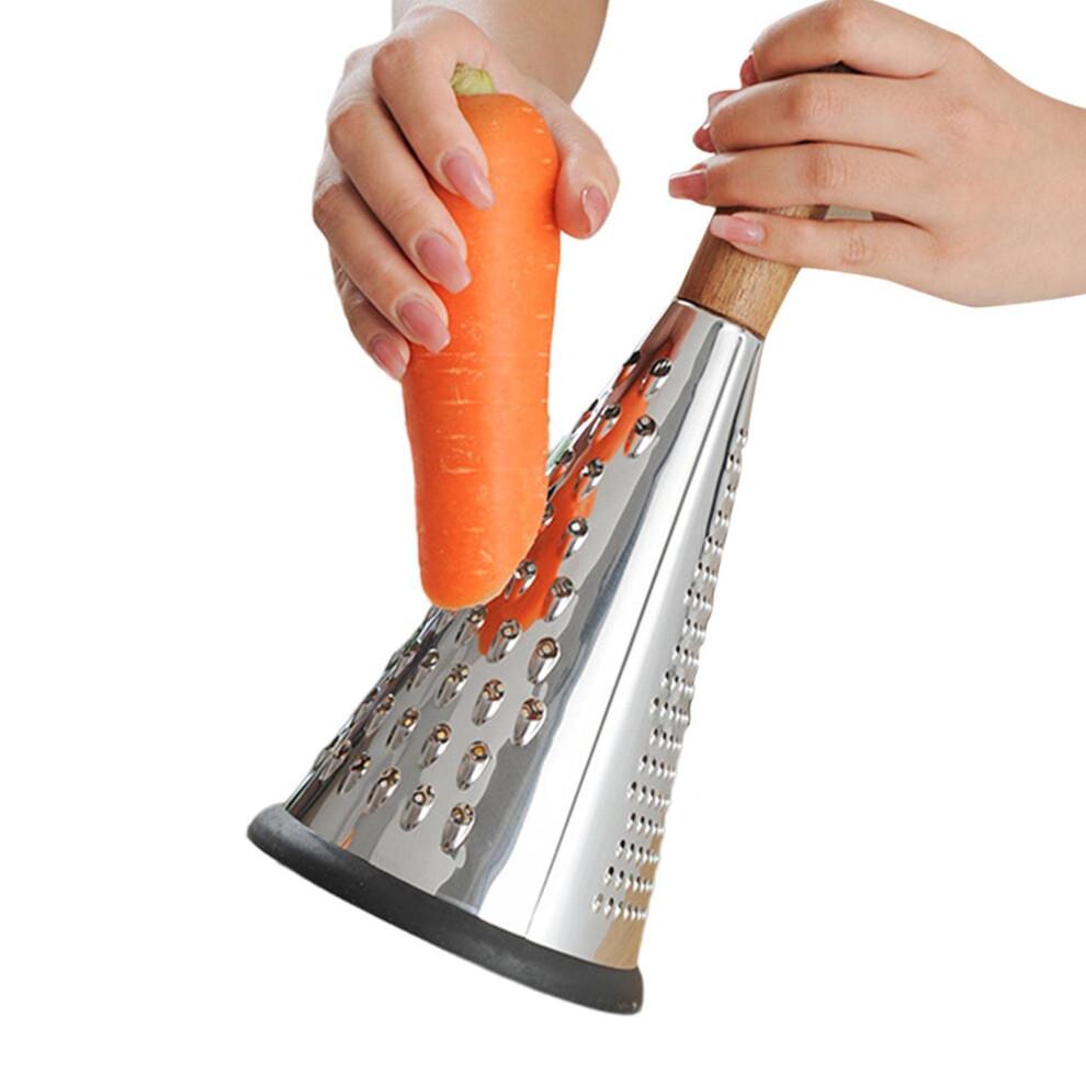 Cheese Grater 20.3 Cm with Handle for Grating Vegetables, Garlic, Nutmeg and Chocolate Made of Stainless Steel