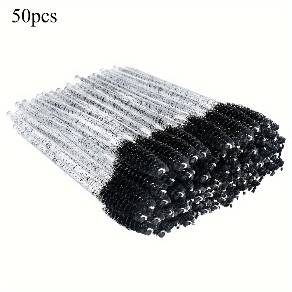 50pcs Disposable Eyelash Mascara Brushes Soft Polyester Bristles Elegant Beauty Accessories Eyelash Extensions Eyebrow Styling