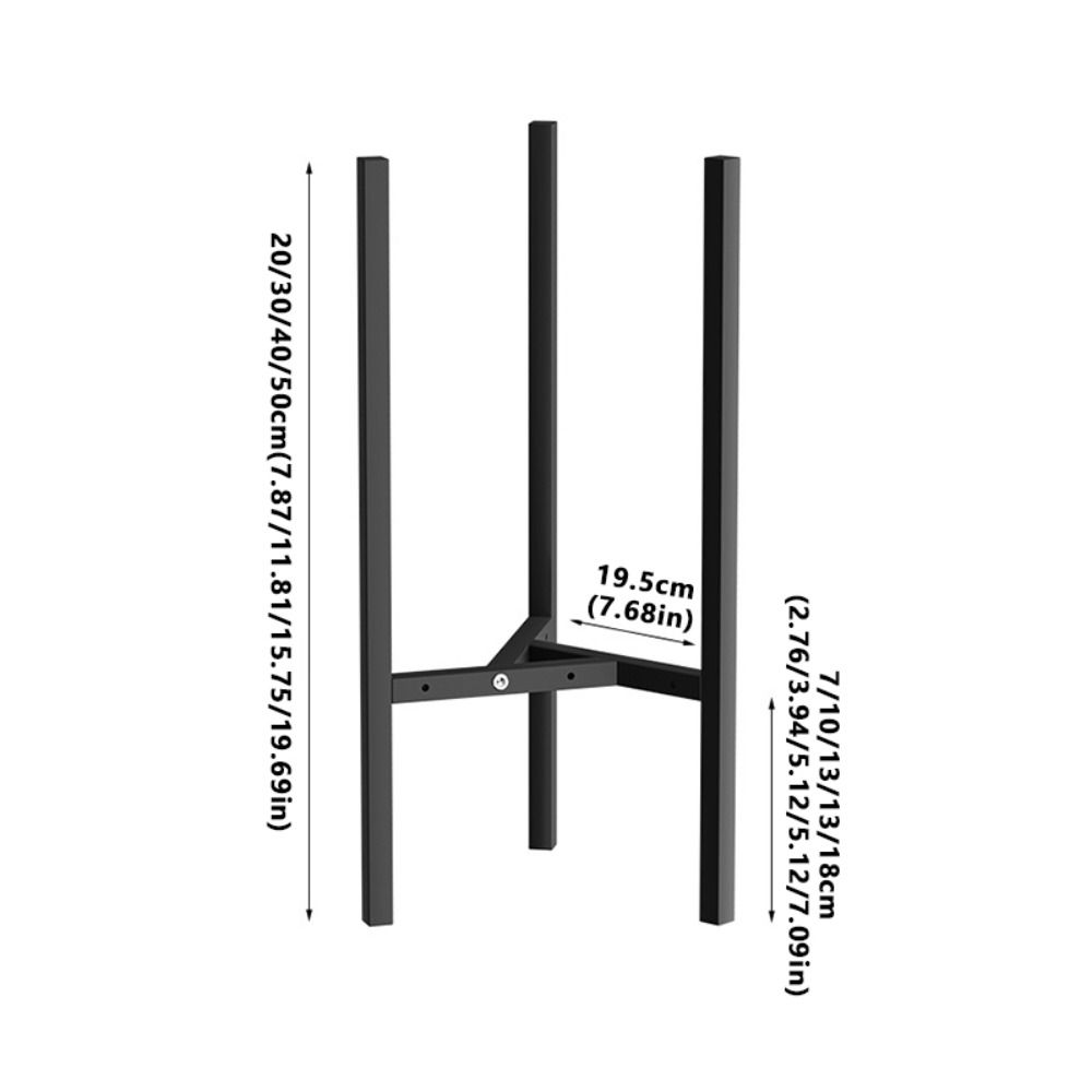 Floor-standing Flowerpot Bracket Metal Planter Shelf Stable Potted Holder Garden Display