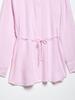 TAOP&ZA Women's Spring/Summer Waist-Tie Long Sleeve Shirt with Turn-Down Collar
