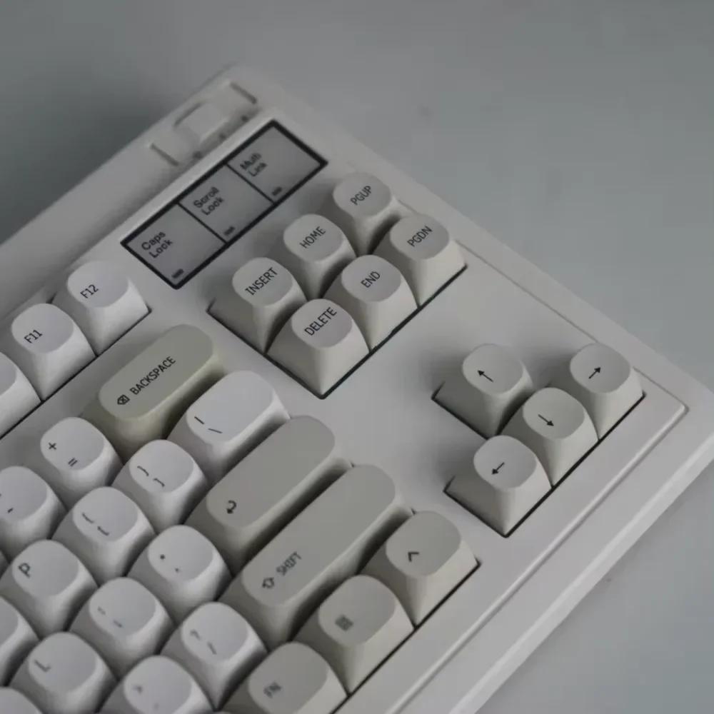 Xiaomi Mechanical Keyboard Vintage Keycaps Pbt MA Light Gray Small Set of Replacement Caps for MX Keyboards.