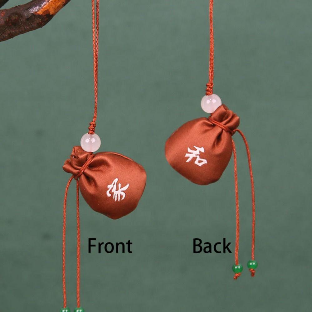 for Filled Fragrant Herbs Chinese Style Sachet Printing Tassel Small Pouch  Ladies