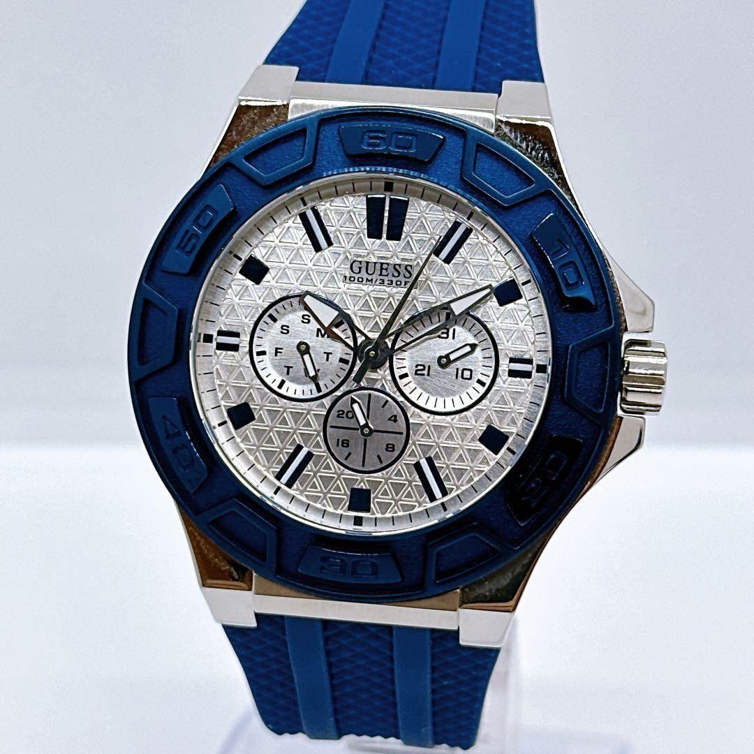 Used Good condition GUESS Force men s watch sporty new battery operation confirmed