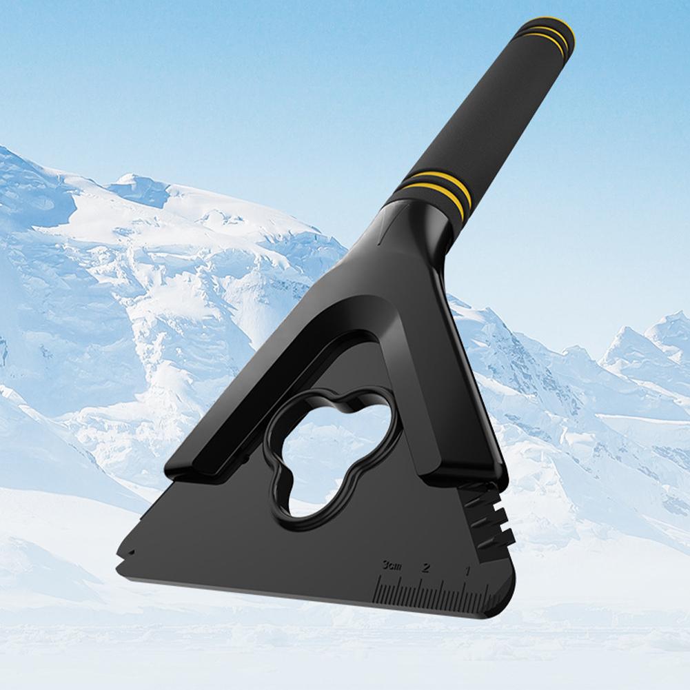 Car Windshield Snow Scraper Ergonomic Handle Non Slip Scraper Clearing Snow Multifunctional Defrost Ice Tool Winter Small S M1K3
