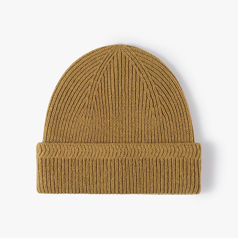 Hat Women's Autumn and Winter Women's Baotou Hat Warm Ear Protector Cold Hat Outdoor Thickened Knitted Hat Cold-proof Light Luxury