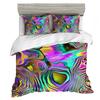 Geometric luxury honeycomb stone pattern 3D printed bedding set queen size 2/3pcs microfiber duvet cover cool style