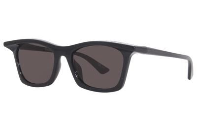 Balenciaga Asian BB0099SA Sonnenbrille, Unisex, Passform, 001, Schwarz/Grau